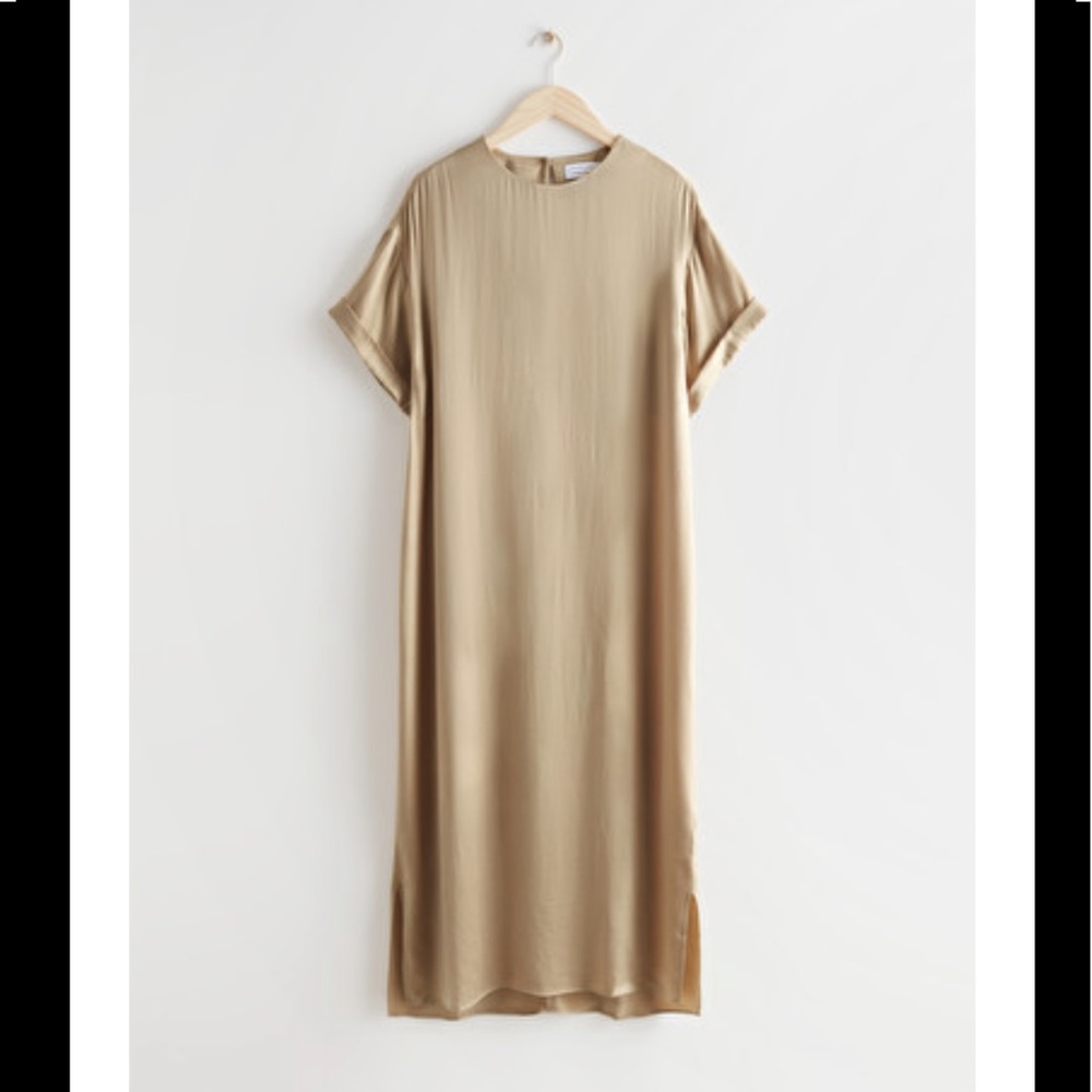 & Other Stories Cupro Maxi Dress